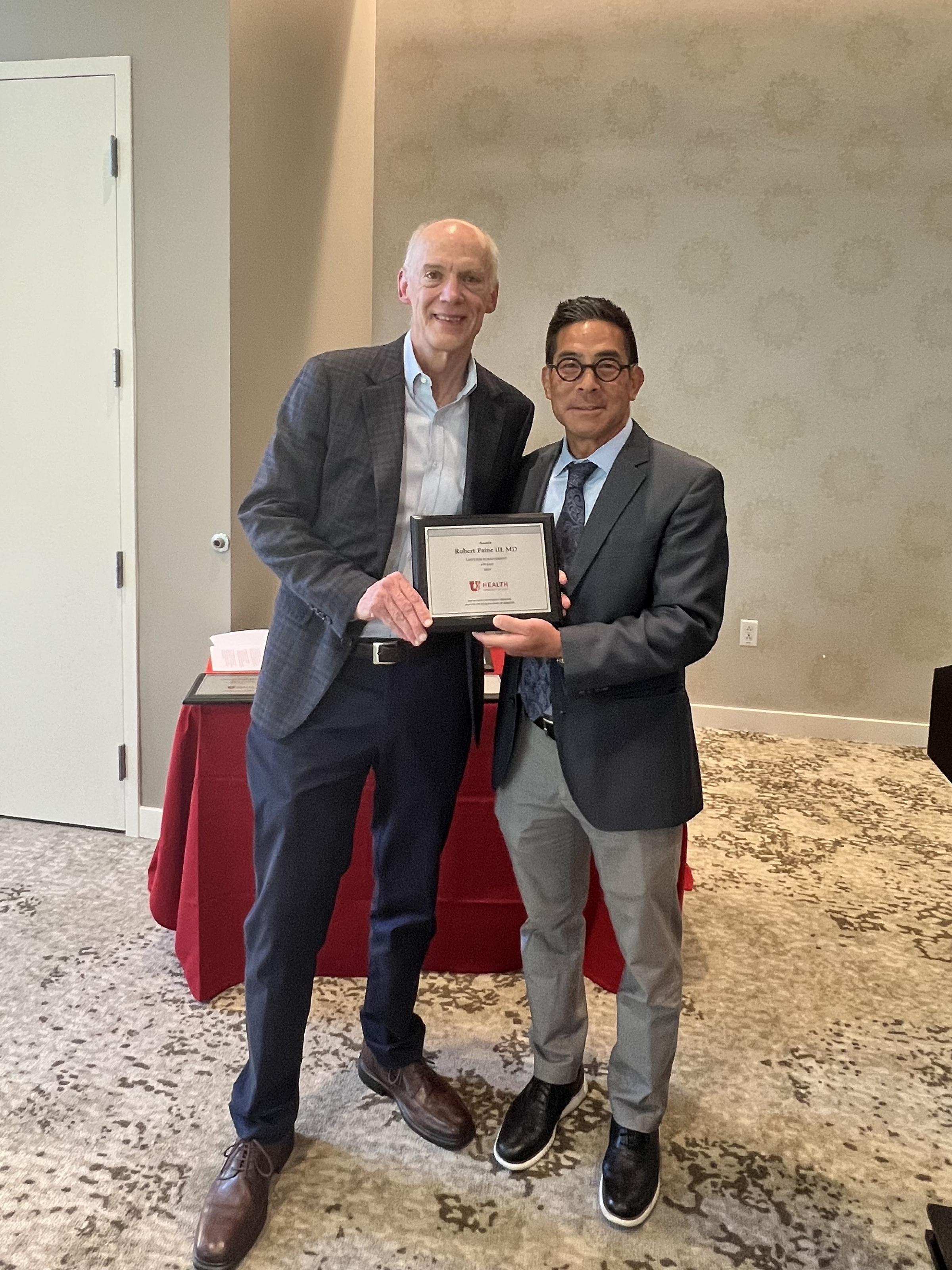 Dr. Robert Paine and Dr. John Inadomi awards